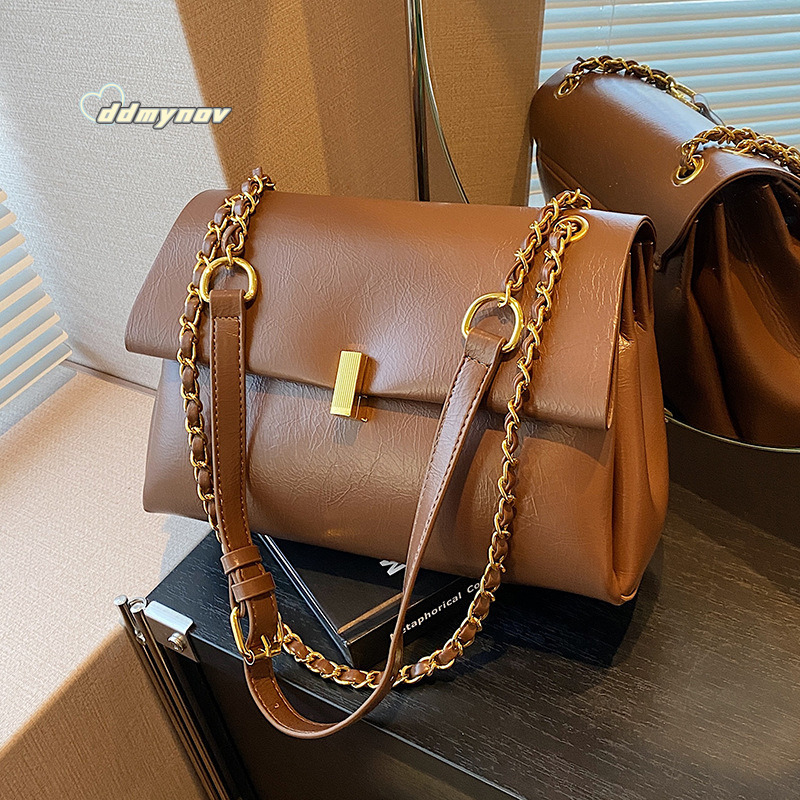 Milad Women's Tote Large Capacity Autumn Winter Crossbody 2023 New Chain Shoulder Commuter Bag ddmynov