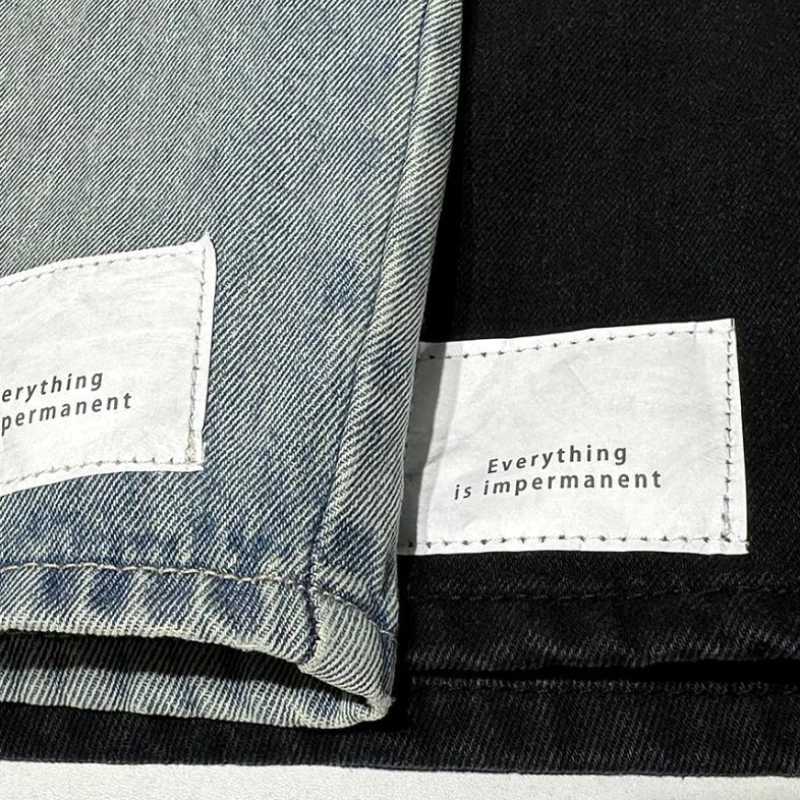 Mens Short Jeans Pants Buttons Black Wide Drawstring Male Denim Shorts Loose Baggy Summer Korean Fashion Harajuku Y2k Cowboy XL T250603