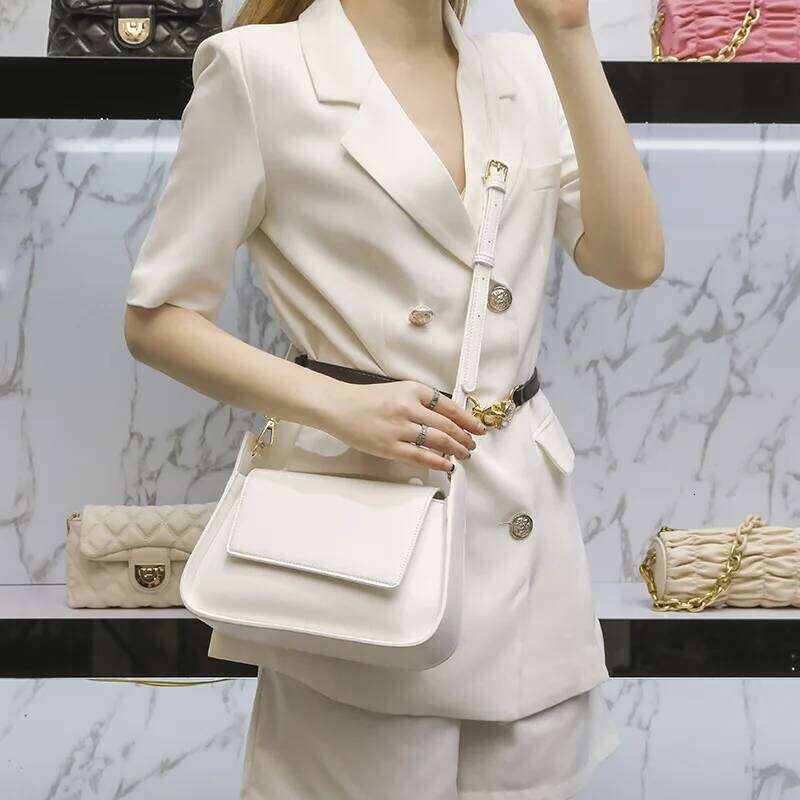 Designer Bag Genuine Cow Leather Women's New Armpit Design Crossbody Shoulder Bag Female Gift Handbag