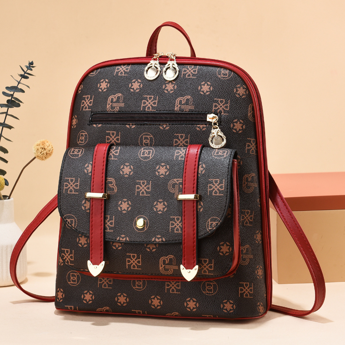 Free Shipping Super Outdoors Sparkling Material Women's Backpack New Fashion Versatile Trendy Large Bag Casual Designer Bag Niche Backpack Wholes