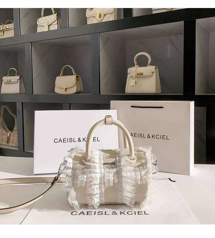 Fashion Lace Pillow High Quality Textured Leather Women Handbag Large Capacity Casual Lady Purse Shoulder Messenger Bag