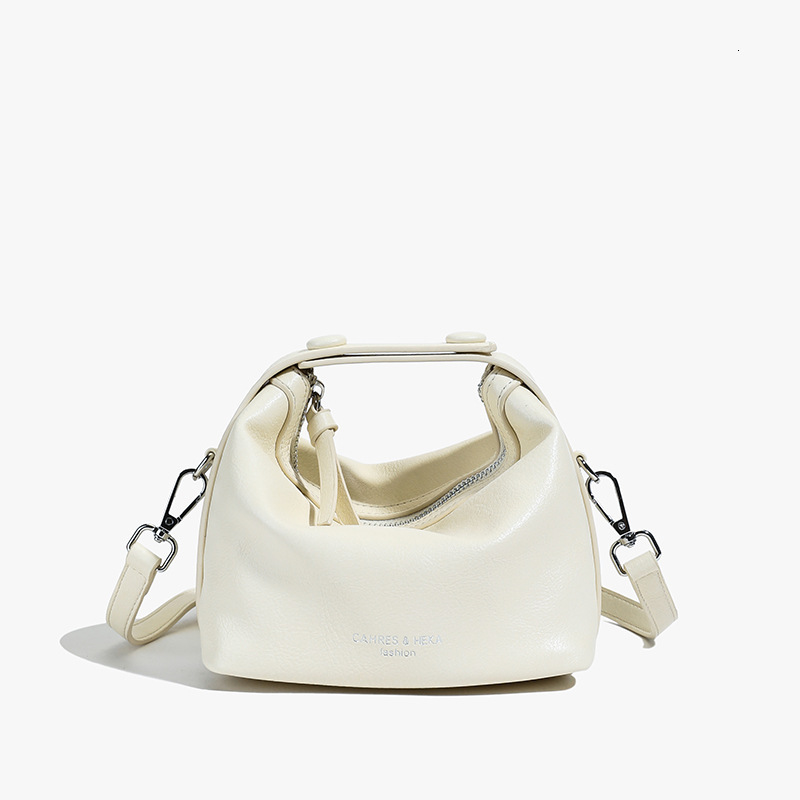 designer 2025 Spring/Summer New Korean Style Exquisite Solid Color Handbag for Women High-Quality Texture Simple Versatile Shoulder Crossbody Bag