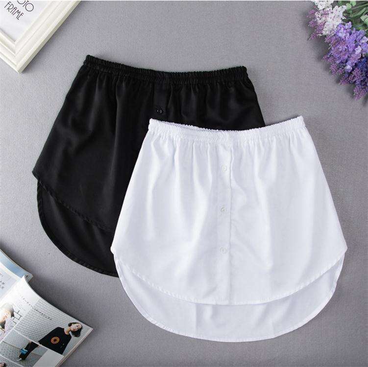 Trend Versatile Sweatshirt Inner Casual Base Half Women's Short Skirt Fake Hem B5