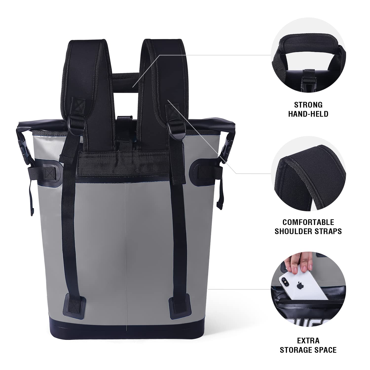 Cooler Backpack18L,30L Leakproof Camping Backpack Cooler Insulated Cooler for Picnic Beach Hiking Park Fishing