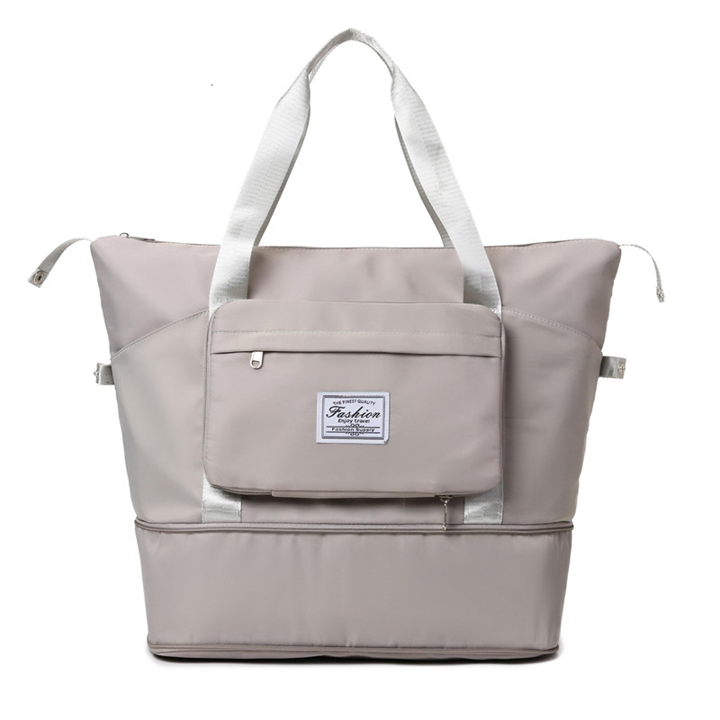 Foldable Can Be Stacked with Trolley Case, Large Capacity Travel Fiess Bag, Lightweight Storage for Short Trips, Lage Bag