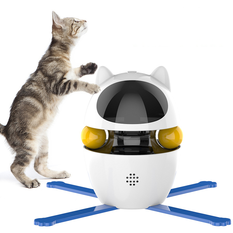 Automated Kitty Distractor: Smart Laser & Vibrating Feather Plaything