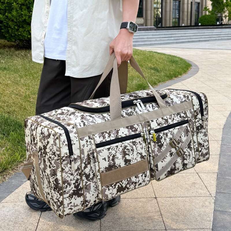 Camouflage Capacity Handheld Durable Single Shoulder Extra Large Lage Outdoor Travel Bag