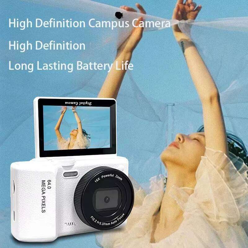 4k 6400W Ultra HD Camera 3.0 Selfie Flip Screen Student Travel Beginner Cam Photography CCD Digital Mirrorless Camcorder