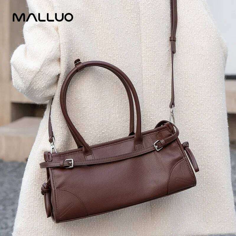 Women Cowhide Genuine Shoulder Bag Female Natural Cow Leather Handbag Lady Designer Retro Crossbody Bags Ladies