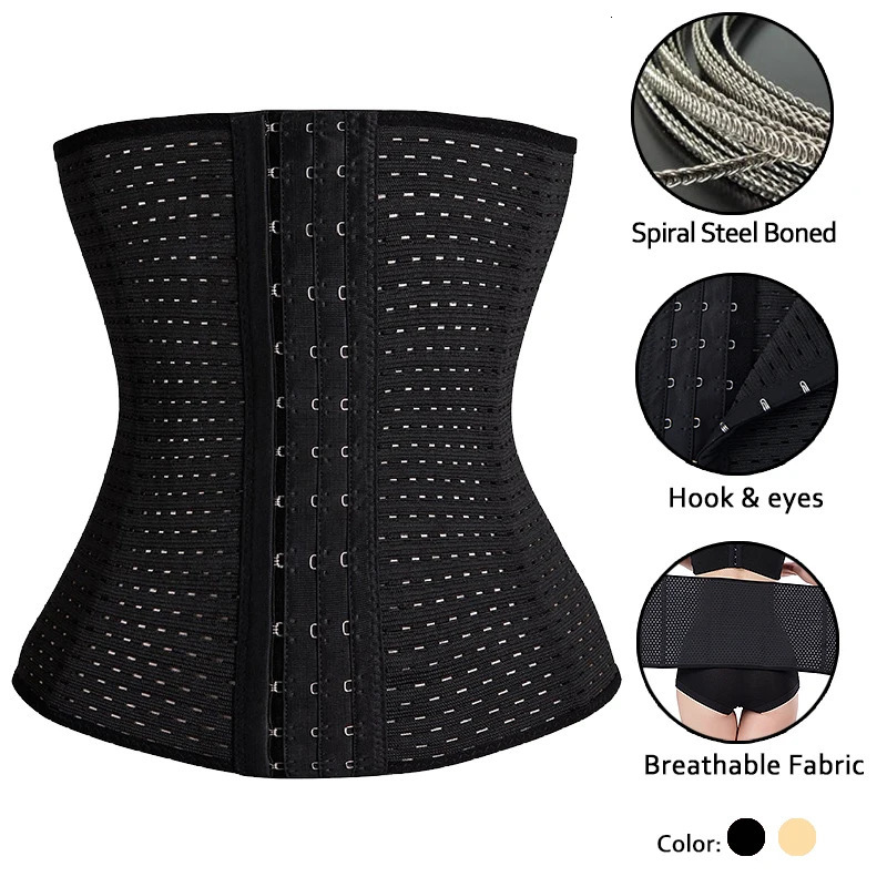 Lilvigor Slimming Waist Trainer Belt Shapewear Women Belly Cincher Body Shaper Fat Compression Strap Girdles Firm Hook Corset 250528