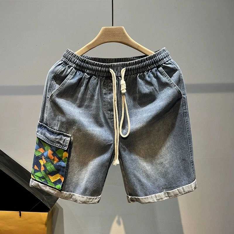 Mens Denim Shorts Hip Hop Selvedge Graphic Short Jeans Pants for Men Multi Color Trend 2024 Xxxl Cowboy XL Cut Original Designer T250603
