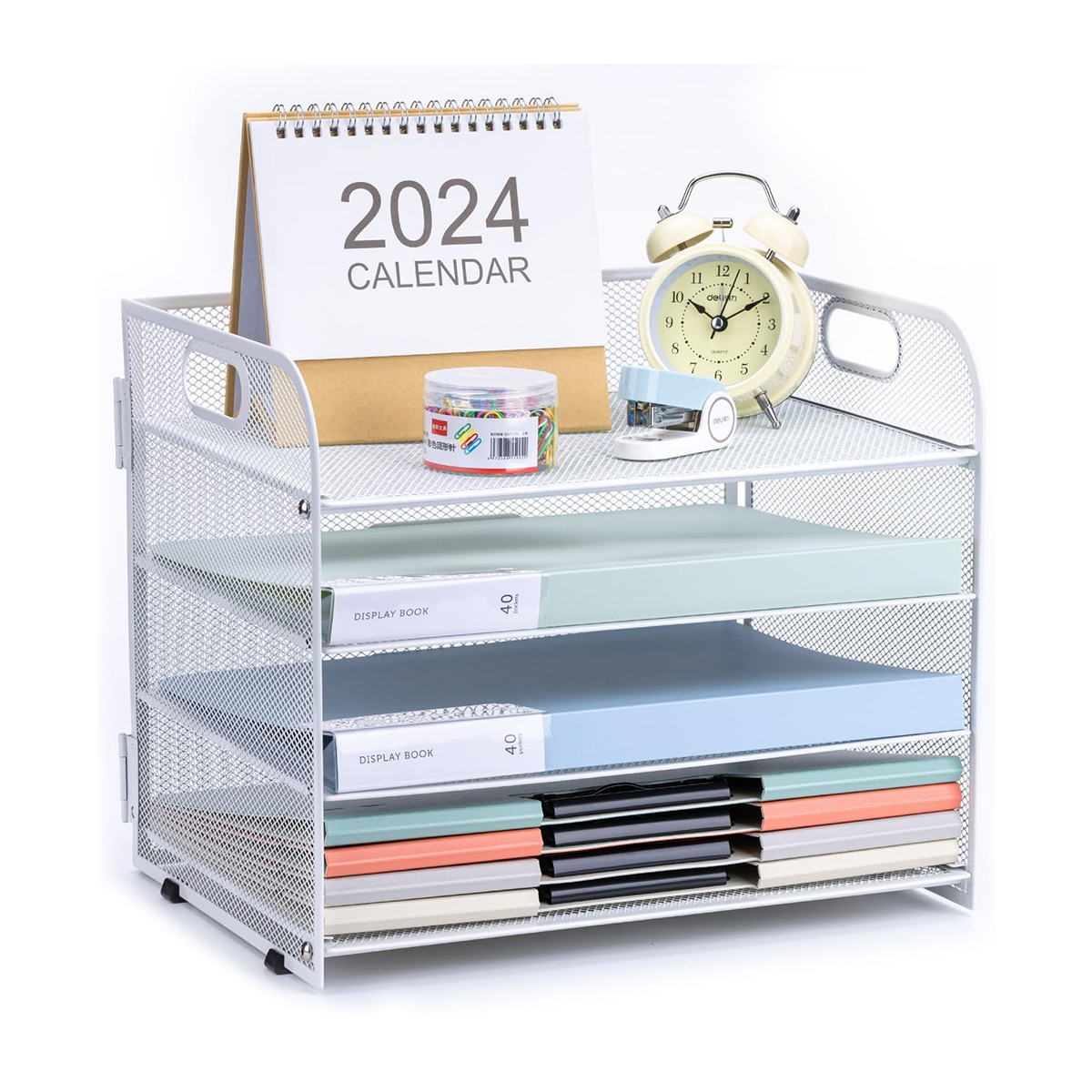 Compact 4-Tier Bookshelf for Home & Office Use