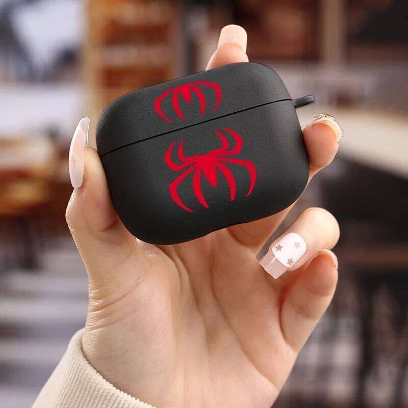 Wireless Bluetooth Earphone Cover 1 2 3 4 Pro 2nd Generation Gift for Friends Red Spider Case Man