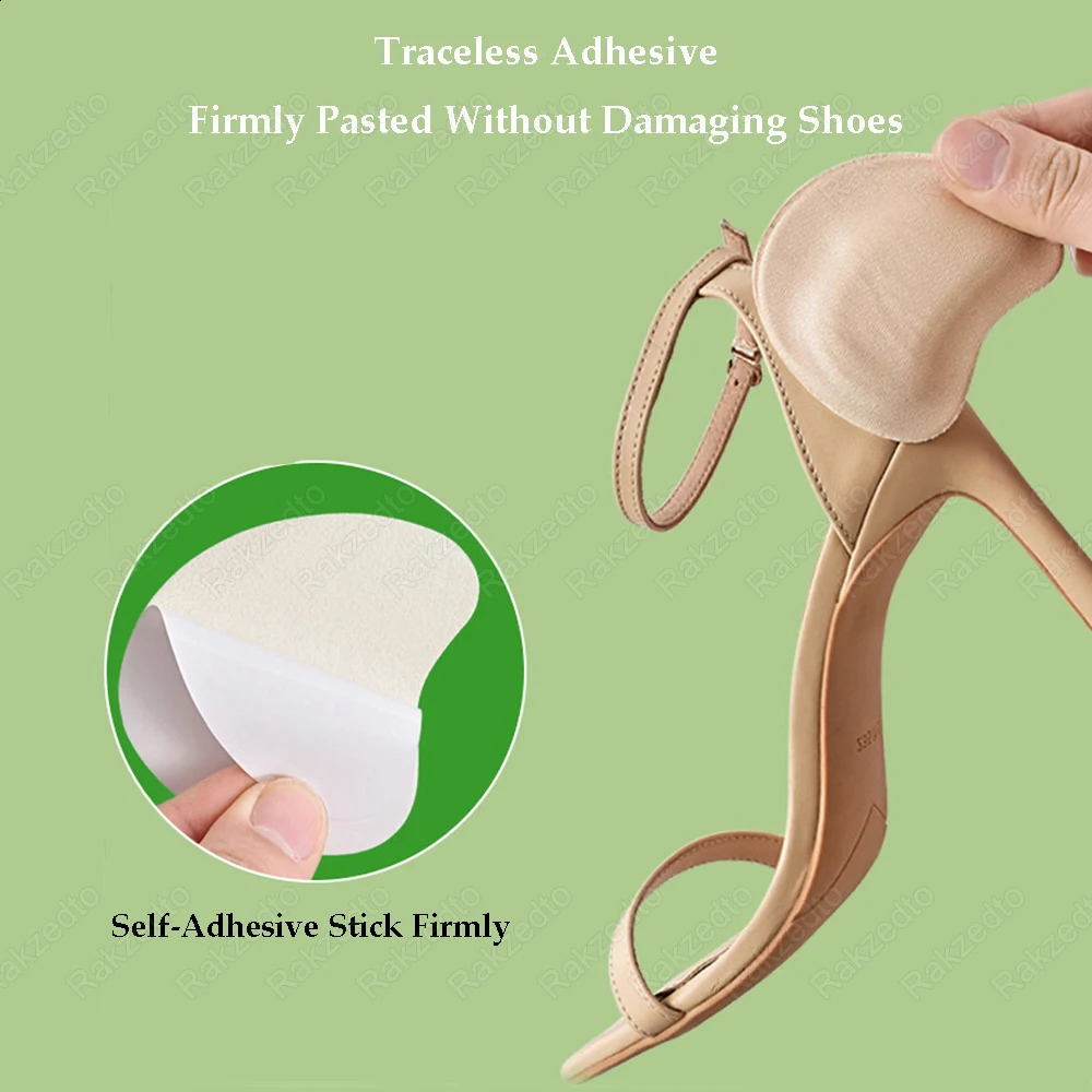 8pcs Forefoot Pads Woman Sandals High Heels Pain Relief Insoles Non-Slip Shoe Pads for Too Reduce Size Filler Toe Pads 250528