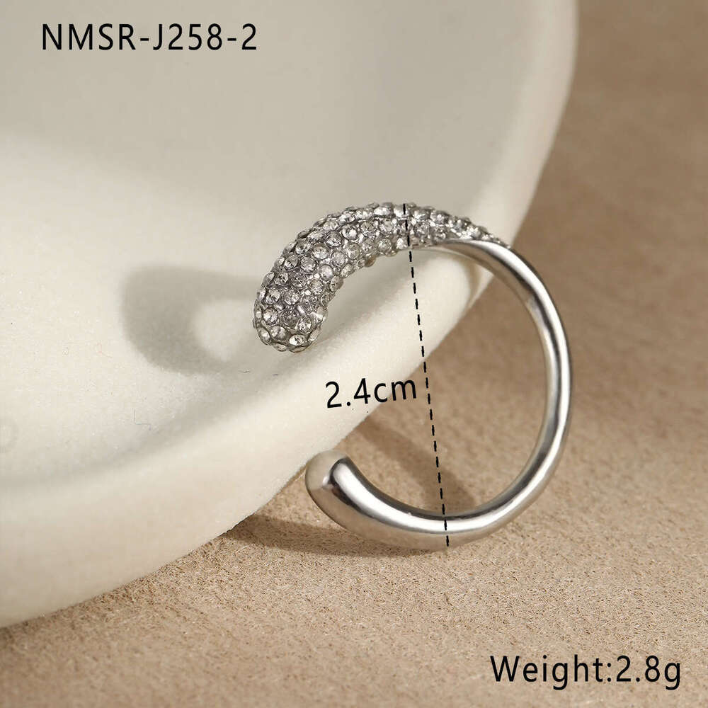 Multi-layer Stacking Metal Texture INS Style Fashion Stainless Steel Gold-plated Personality Rings