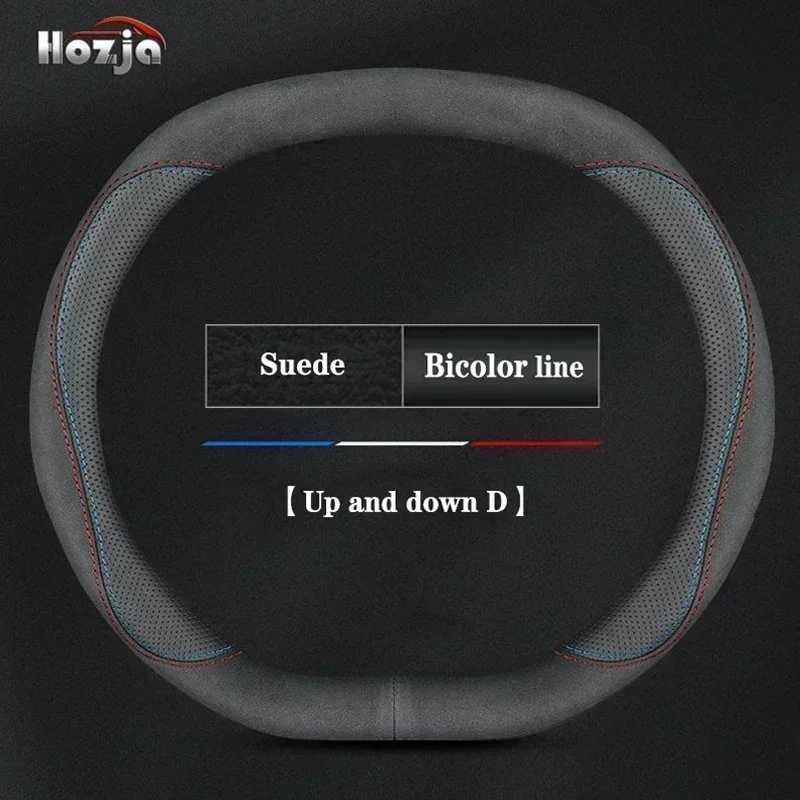 Leather Car Steering Wheel Cover for ALL New Dacia Spring 2024 2025 Non-slip Auto Interior Accessories R250603