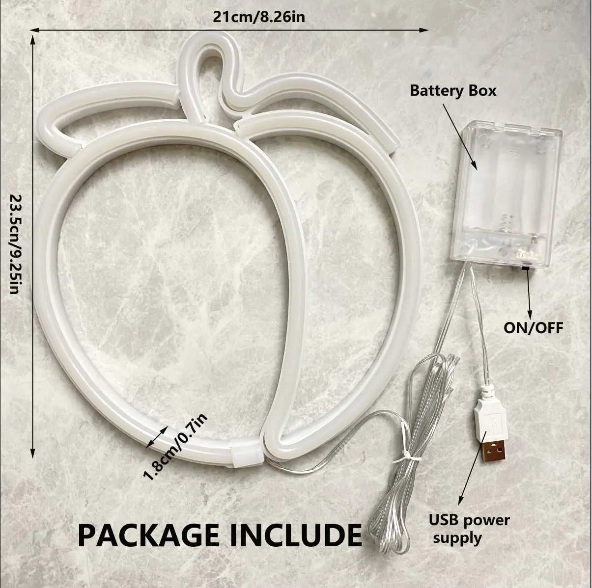 Peach Neon Sign LED Neon Light for Home Bar Art Christmas Bedroom Table Wedding Party Desktop Wall Decor Teen Kids Birthday Gift XJ250602