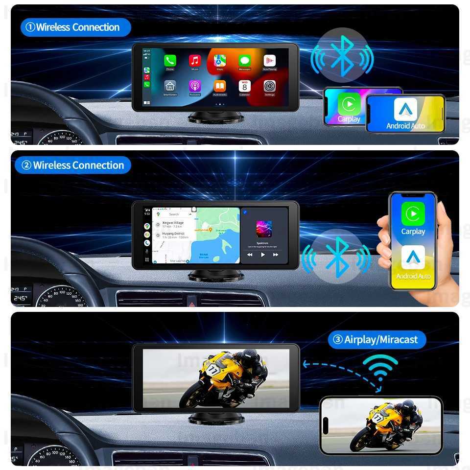 Car dvr Imagebon H686Pro 6.86 4K Wireless CarPlay Android Auto ADAS Dash Cam WiFi FM GPS Navigation Dashboard Car Rearview Mirror DVR R250529