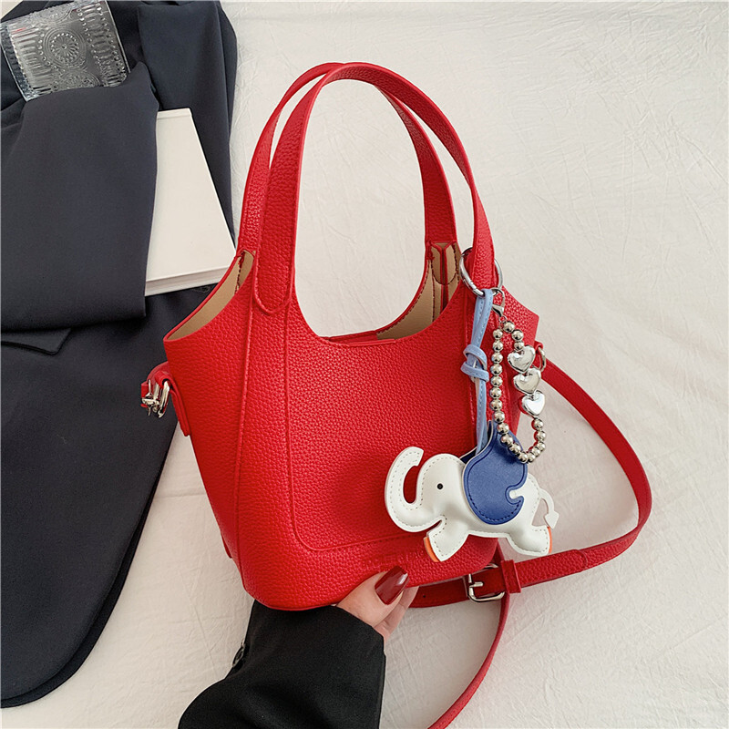 designer High-Quality Texture Simple Handheld Bucket Bag for Women 2025 New Spring Summer Korean Fashion Retro Single Shoulder Crossbody Bag