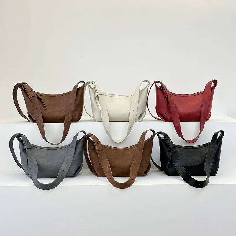 Women's Bags Designer Adjustable Wide Strap Shoulder For Women Underarm Small Retro Casual Handbag Shopper Purse Travel Crossbody Bag Hobo