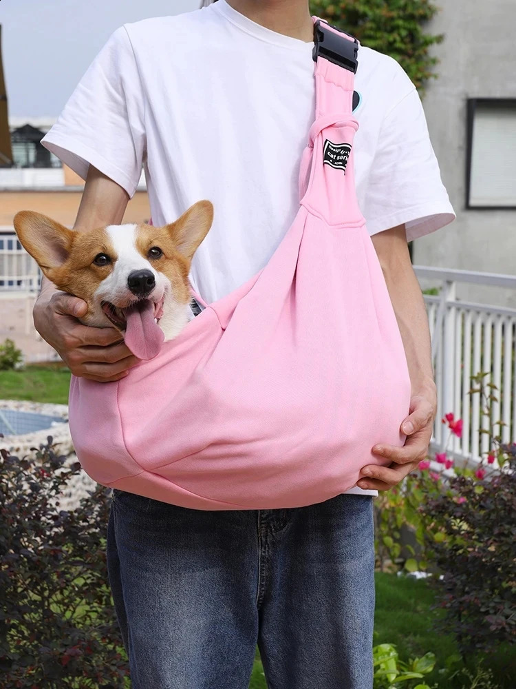 Adjustable Pet Dog Bag Outdoor Travel Puppy Single Shoulder Bags Dogs Comfort Sling Handbag Corgi Puppy Tote Pouch 250526