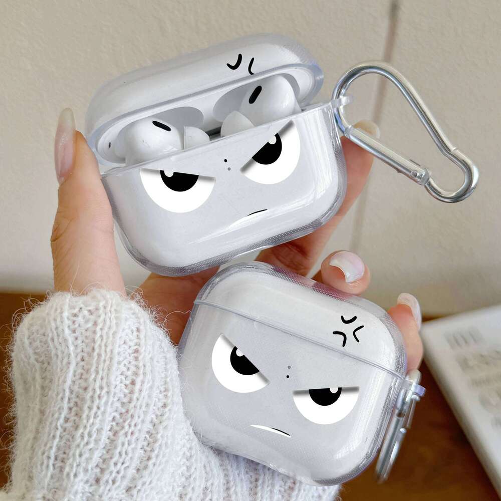 Wireless Bluetooth Case For Pro/Pro2 Clear TPU Spider Texture Earphone 4/3 With Keychain Protector Cover