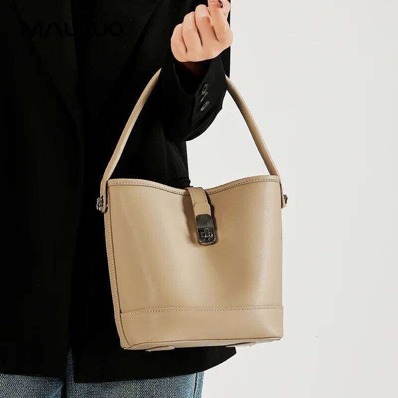 Women Natural Cow Leather Shoulder Bag Female Retro Designer Durable Cowhide Handbags Ladies Cute Fashion Crossbody Bags