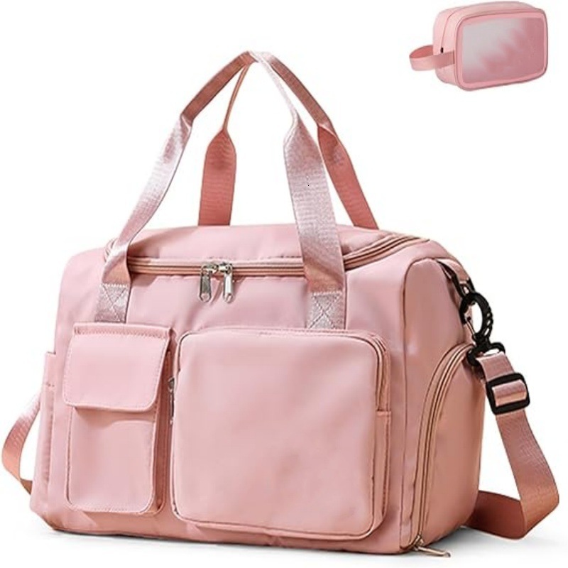 New Large Capacity Travel Portable Handbag Fashionable Women's Small Gym Weekend Carry Bag with Shoe Compartment