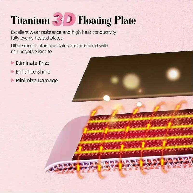 Rhinestone Flat Titanium Straightener Dual Voltage Iron Professional Hair Tools LCD Display 2 Inch Plate Irons