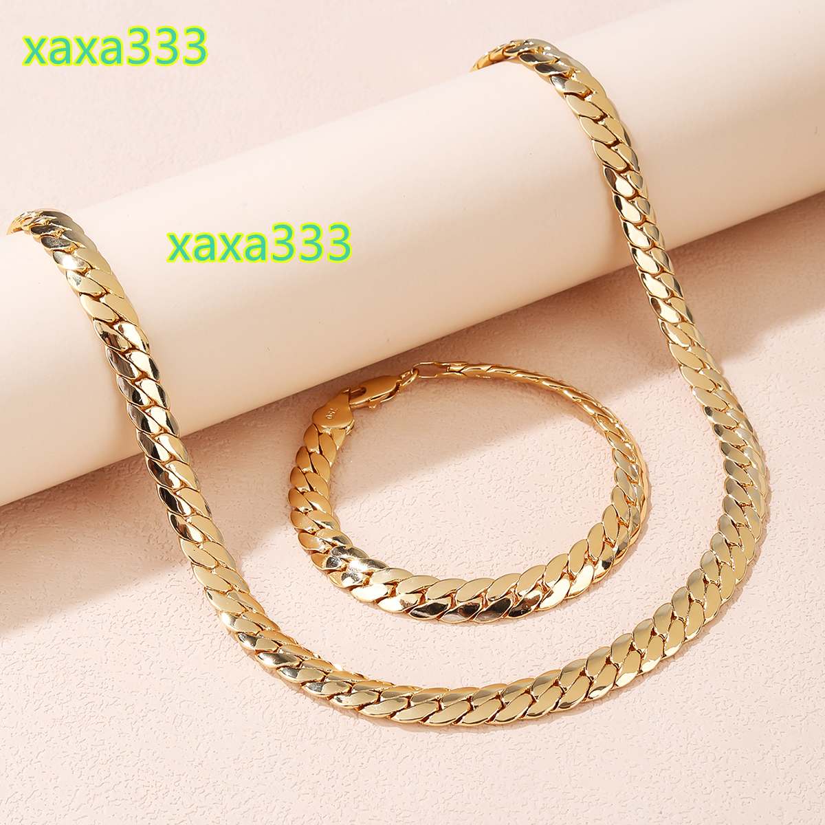 Wholesale Saudi 10k Real Oro Original Copper 18k 22K Gold Pure Filled 14k Necklace Plated Jewelry Bracelet Set for Women