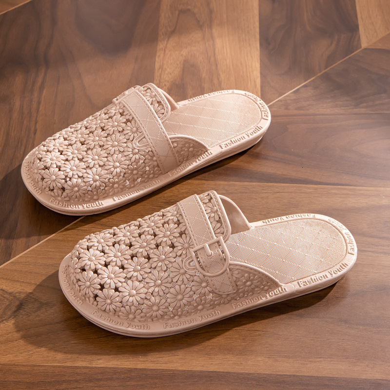 Half Slippers Office Closed-Toe Lazy Clogs Women 2023 Summer Home Indoor Outdoor Mules Fashion ddmythur