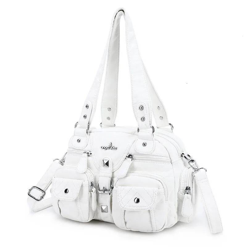 Angelkiss Women Handbags Satchel Top-handle Handbag PU Bag Dumpling Give Gifts Shoulder Bags Phone Money Pack