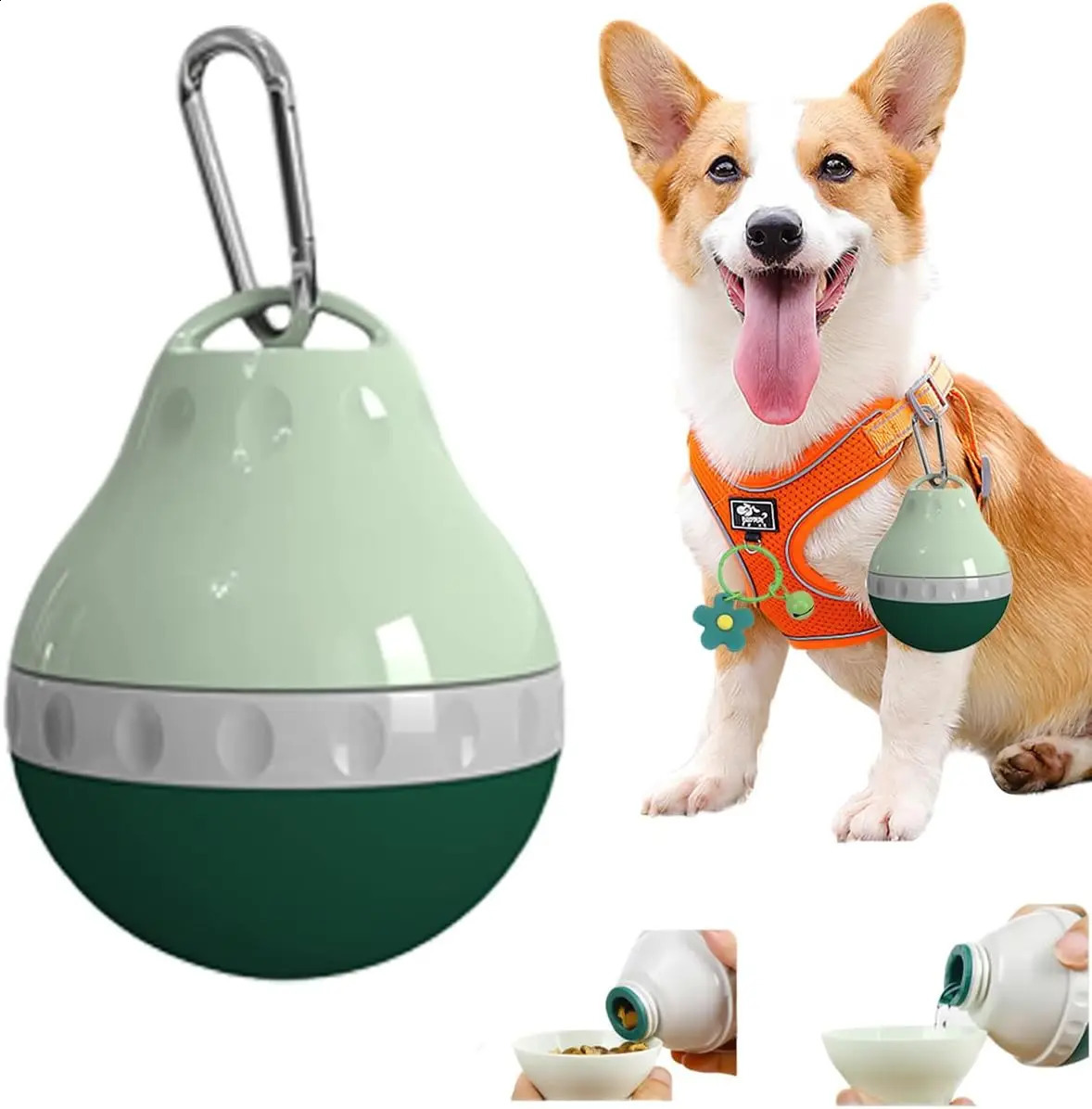 free shipping Outdoor travel portable kettle small silicone companion water cup pet drinking supplies 250527