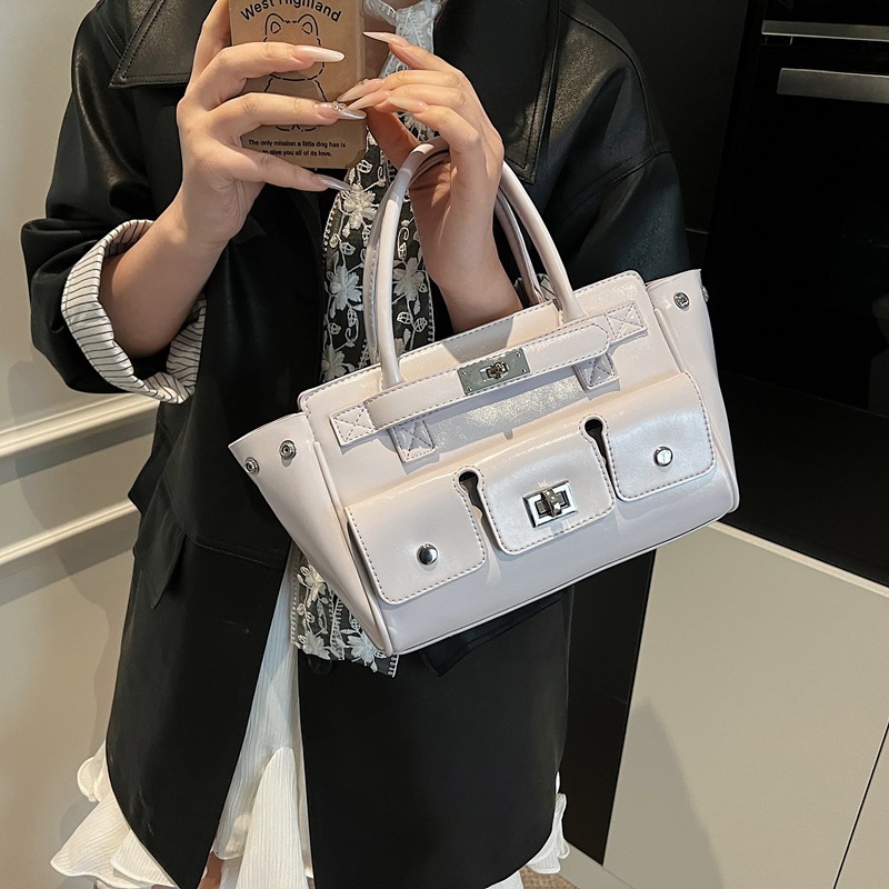 designer Large Capacity Tote Bag for Women 2025 New Vintage Fashion Versatile Multi-pocket Shoulder Bag High-end Handbag