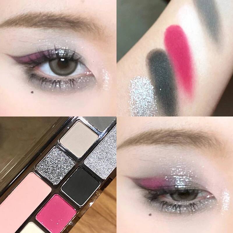 DIKALUAutumn and Winter Eyeshadow Small Red Book the Same Eye Shadow Tray Brown Matte Pearlescent Flash Orange Pur