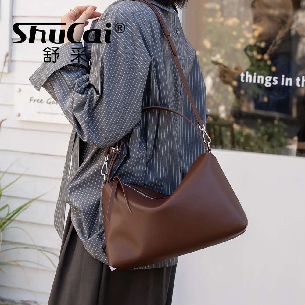 Genuine Leather Fashon Brand Designer Women Shoulder Crossbody Black Bags Ladies High Quality Handbag Coffe White Brown