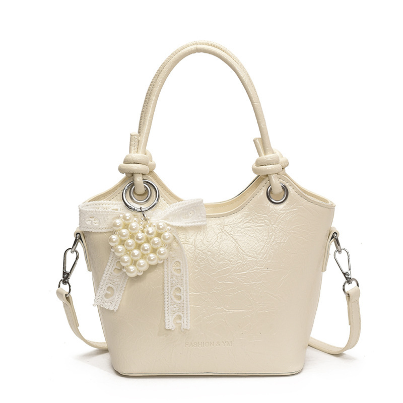 designer Handheld Fashion Bucket Bag for Women Korean Style Ins Shoulder Bag 2025 New Simple Versatile Casual Crossbody Handbag