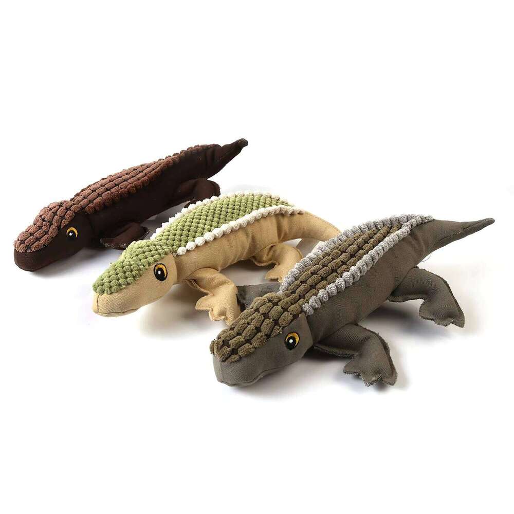 Cute Fashion Gray Squeaky Teething Pet Plush Dog Toy Y260128