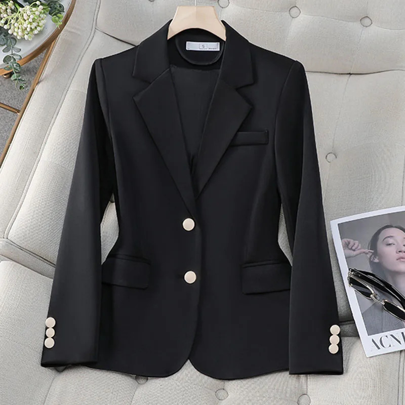 Women Blazer Office Ladies Elegant Outwear Long Sleeve Work Wear Classy Female Suit Spring Autumn Fashion Lady Outerwear 250526