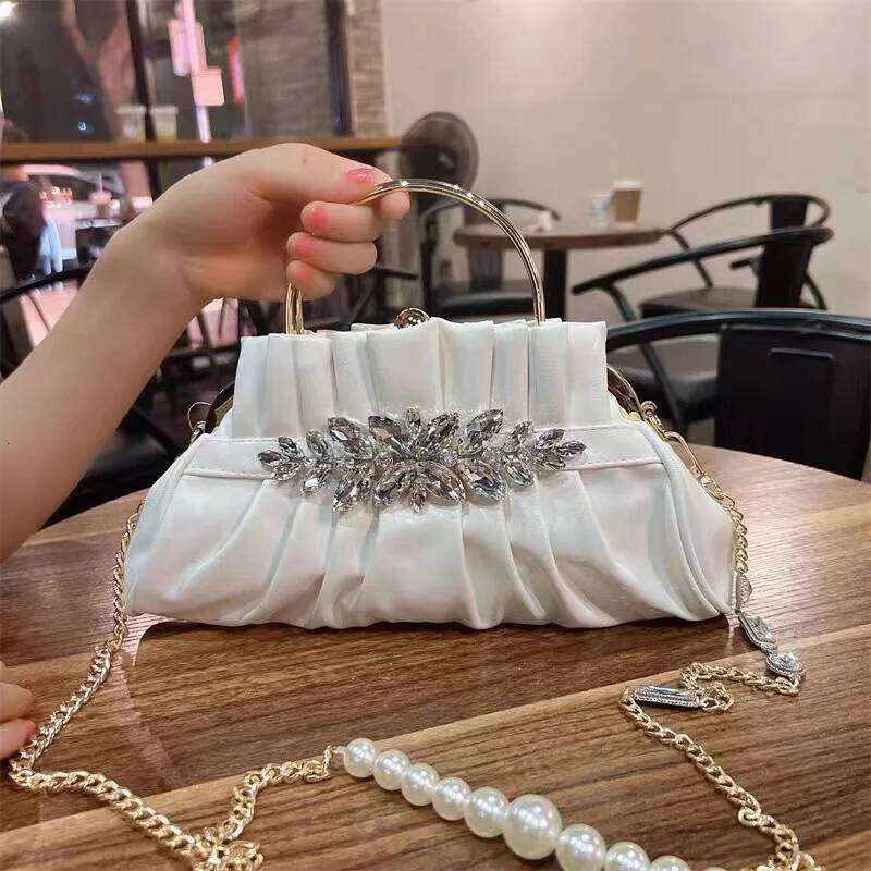 High Quality Crystal Shiny Dias Evening Fashion Women Handbag Wedding Party Clutch Purse Female Shoulder Crossbody Bag