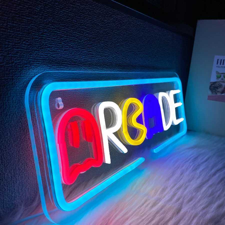 Neon Sign Of Arcade Used For Wall Decoration USB Powered Used For Artistic Decor Of Game Rooms Clubs Bars And Man Caves. XJ250602