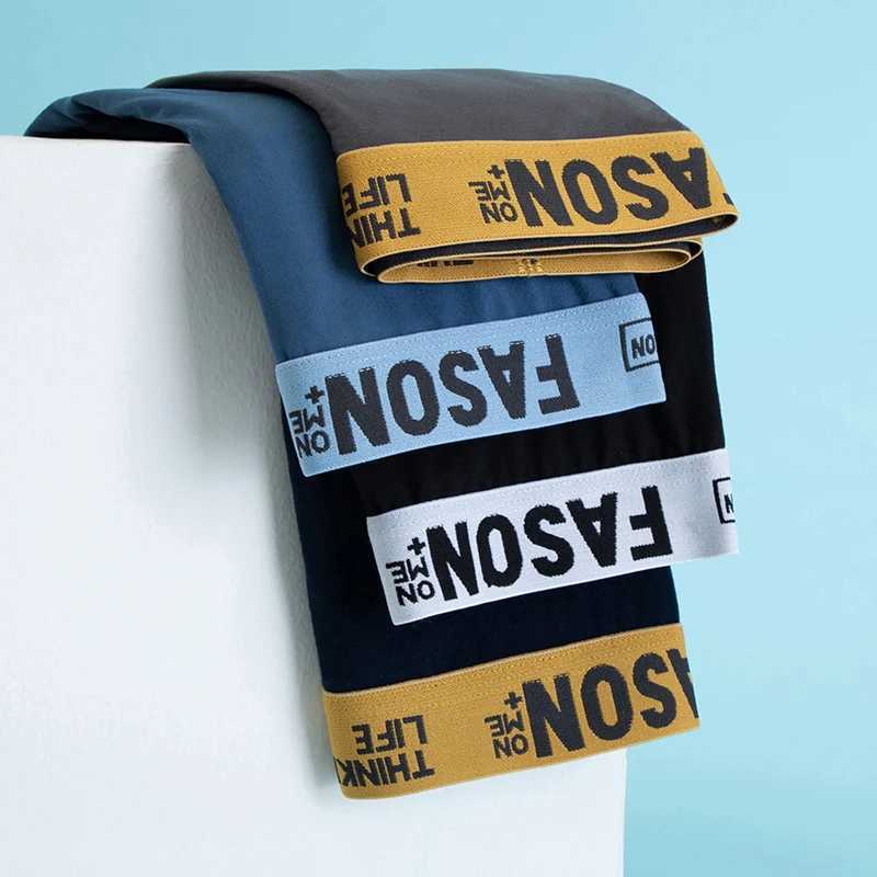 4/5 Pcs Mens Fashion Printed Underwear Comfortable Joker Boxer Plus Size 5XL Adolescent Multicolor Mix Shorts Middle-aged Boxer W250603