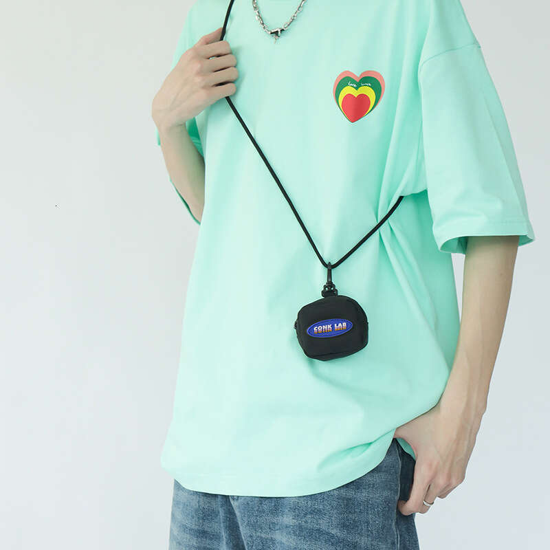 Headphone Neck Mini Coin Purse Card Holder Key Crossbody Men's Trendy Decorative Small Hanging Bag Women's Ins