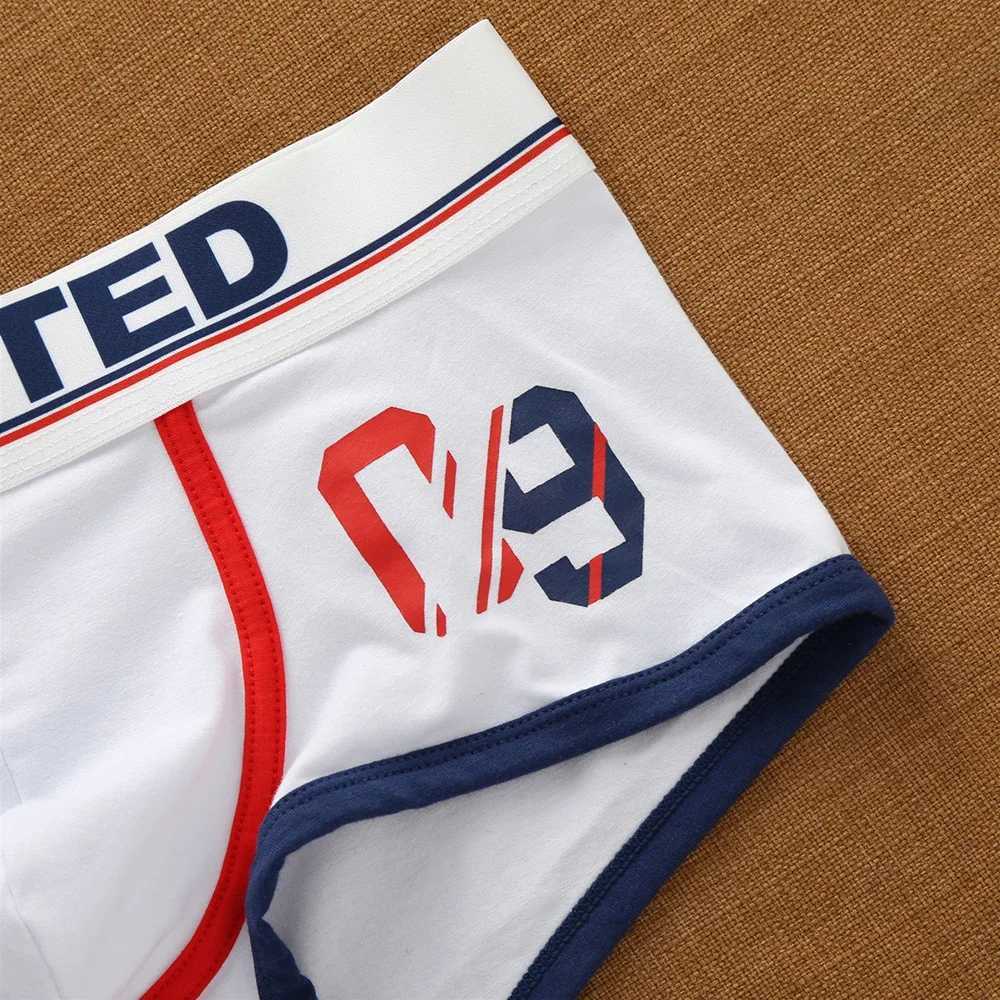 Brand Mens Cotton Underwear Low Waist Sexy Trendy Briefs Comfortable Sweat-Absorbent Antibacterial Boxer Shorts Underpants W250603