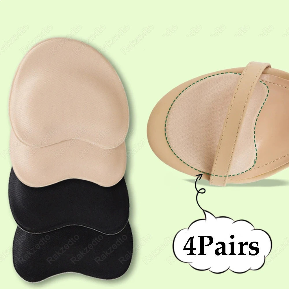 8pcs Forefoot Pads Woman Sandals High Heels Pain Relief Insoles Non-Slip Shoe Pads for Too Reduce Size Filler Toe Pads 250528
