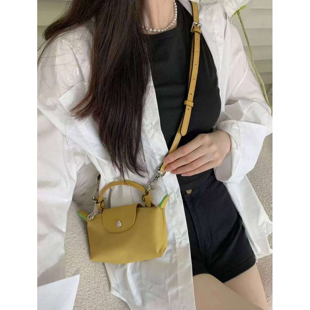 Mini Single Shoulder Crossbody Mini Handbag, Mobile Phone Bag, Wfold Over Woman Fashion Nylon Handbag Bag For Shopping