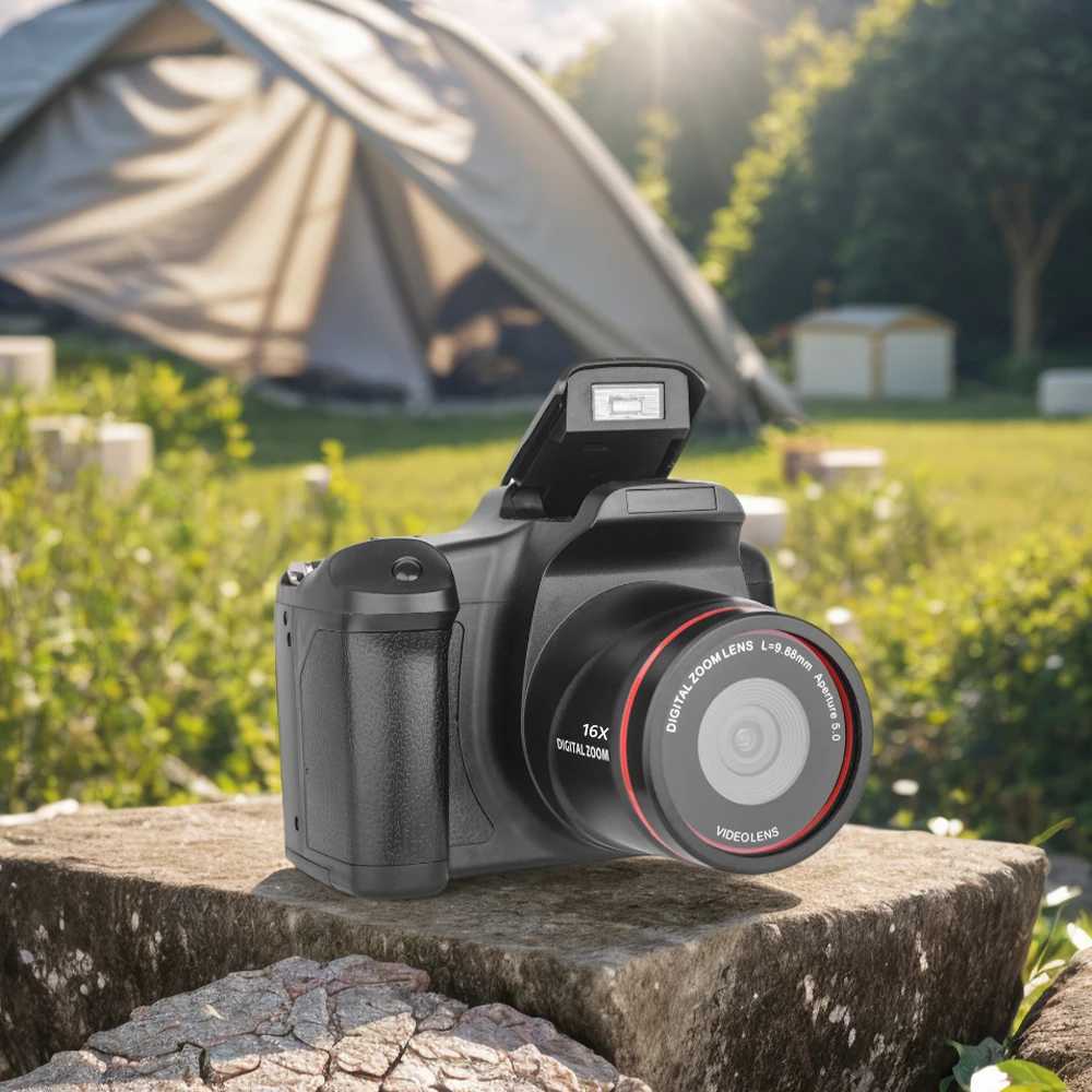 16X Zoom Digital Camera With 2.4-Inch LCD Screen Recorder Outdoor Travel Photography Artifact 1080P 16MP High Pixel DSLR Camera XJ250603