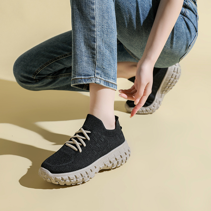 New Women S With Tire Soles Breathable Casual Shoes Mesh Dad Sneakers Thick Soled Sports Shoes Height Increasing Versatile Casual Shoes Ddmysaturn