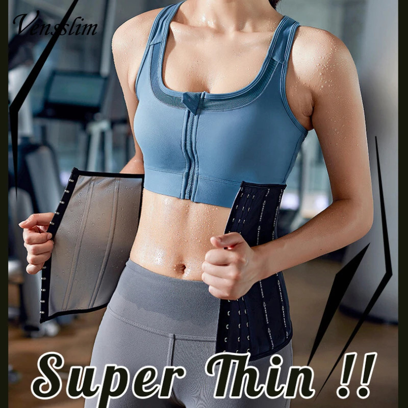 Vensslim Waist Trainer Belt for Women Slimming Waist Trimmer Corset Belly Body Shaper Band Sauna Sweat Girdle with Sauna Effect 250528