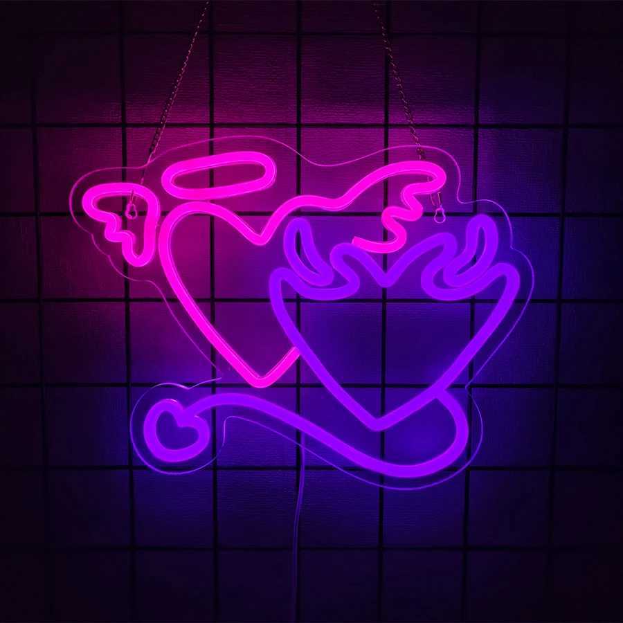 Neon Devil Theme Sign LED Light Used for Bedroom Bar Club Game Room Man Cave Art Wall Decor USB Powered XJ250602